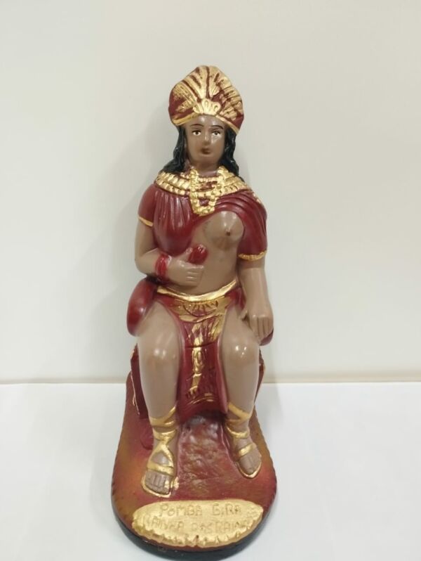 IMAGEM EM GESSO POMBO GIRA RAINHA DAS RAINHAS 17 CM