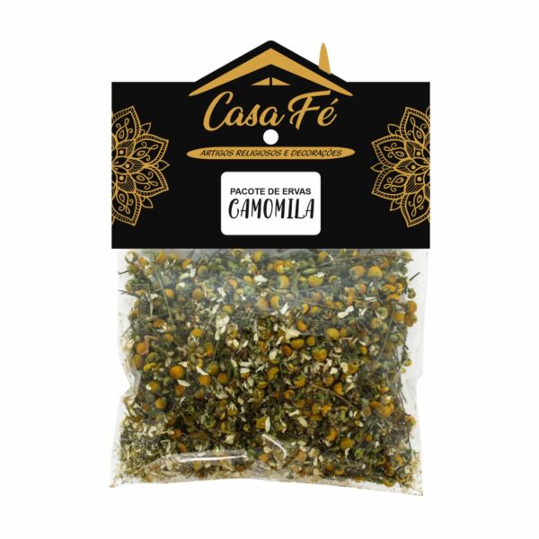 PACOTE DE ERVAS CAMOMILA 15G - CASA FÉ