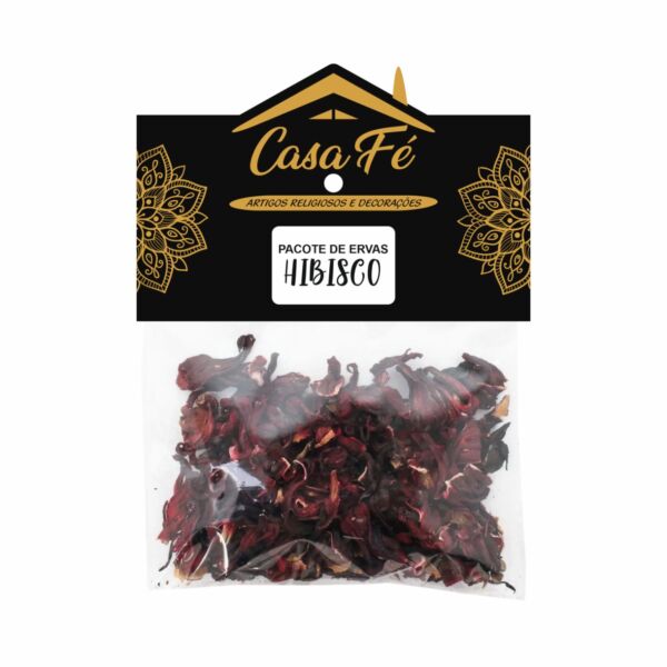 PACOTE DE ERVAS HIBISCOS 25G - CASA FÉ