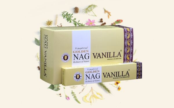 INCENSO GOLDEN MASSALA NAG VANILLA  - VIJAYSHREE