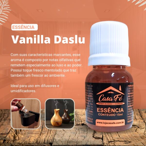 ESSÊNCIA VANILA DASLU 15 ML - CASA FÉ