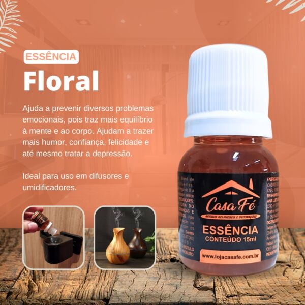 ESSÊNCIA FLORAL 15 ML - CASA FÉ