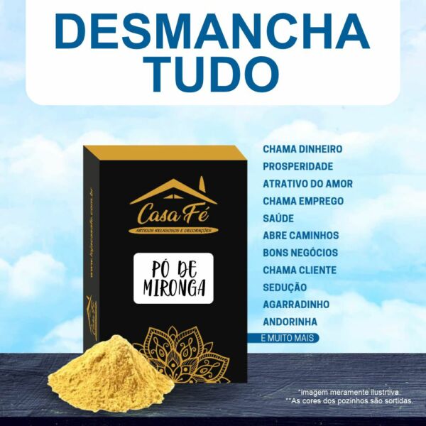 PÓ DE MIRONGA DESMANCHA TUDO 15G - CASA FÉ