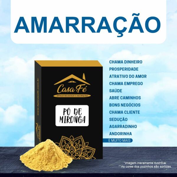 PÓ DE MIRONGA AMARRAÇÃO 15G - CASA FÉ