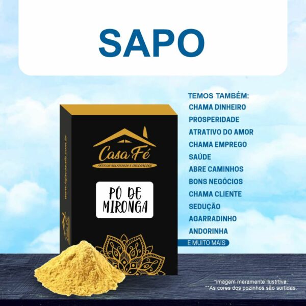 PÓ DE MIRONGA SAPO 15G - CASA FÉ