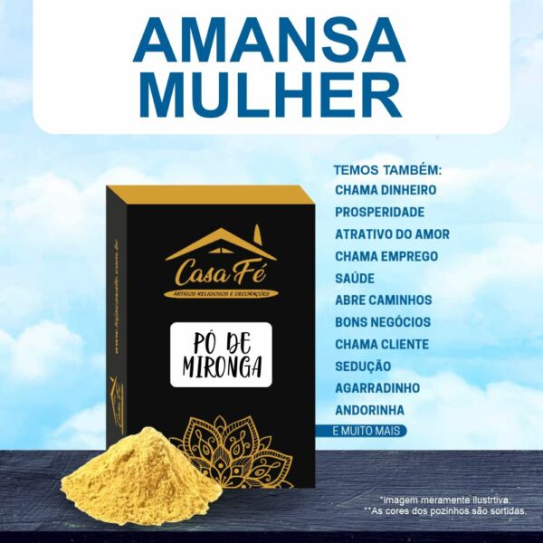 PÓ DE MIRONGA AMANSA MULHER 15G - CASA FÉ