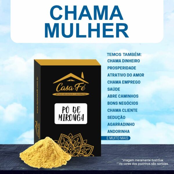 PÓ DE MIRONGA CHAMA MULHER 15G - CASA FÉ