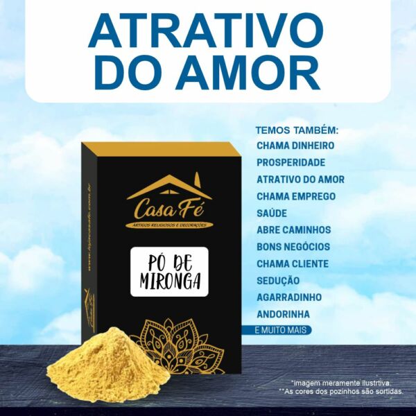 PÓ DE MIRONGA ATRATIVO DO AMOR 15G - CASA FÉ