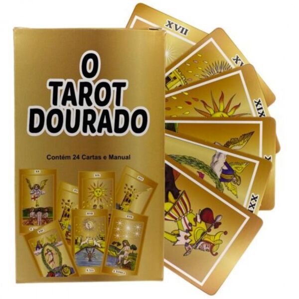 TAROT O TAROT DOURADO  24 CARTAS COM MANUAL - Image 2