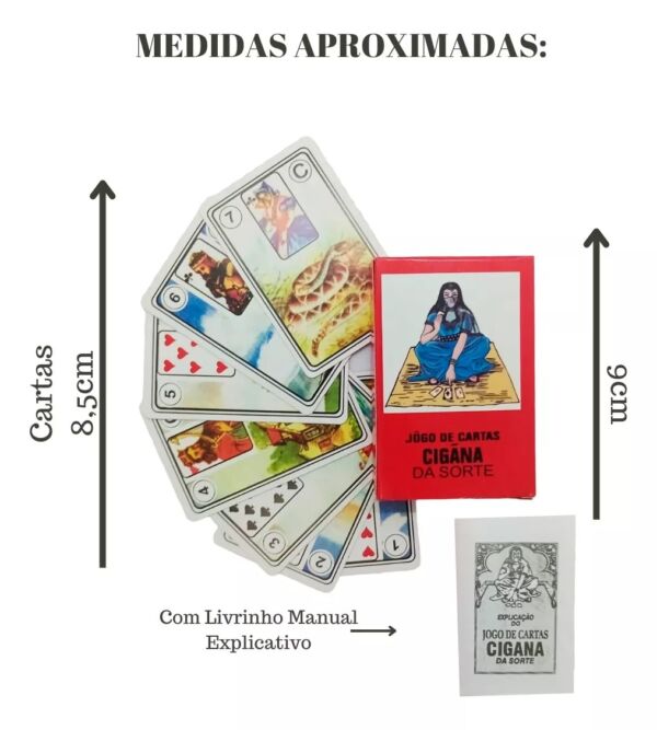 TAROT JOGO DE CARTAS CIGANA DA SORTE 36 CARTAS COM LIVRETO EXPLICATIVO - Image 3