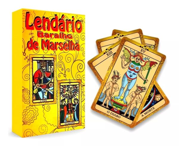 TAROT O LENDÁRIO BARALHO DE MARSELHA 22 CARTAS COM LIVRETO EXPLICATIVO