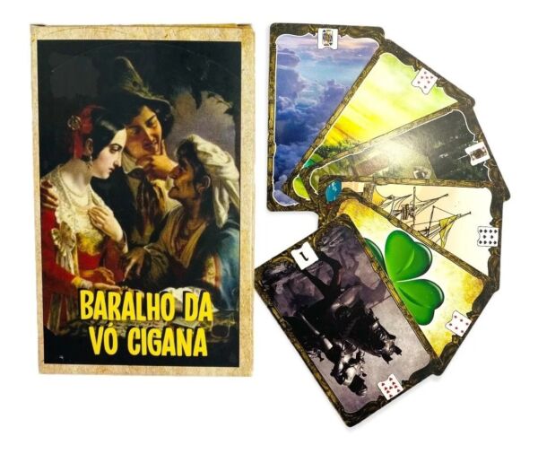 TAROT BARALHO VÓ CIGANA 36 CARTAS COM LIVRETO EXPLICATIVO