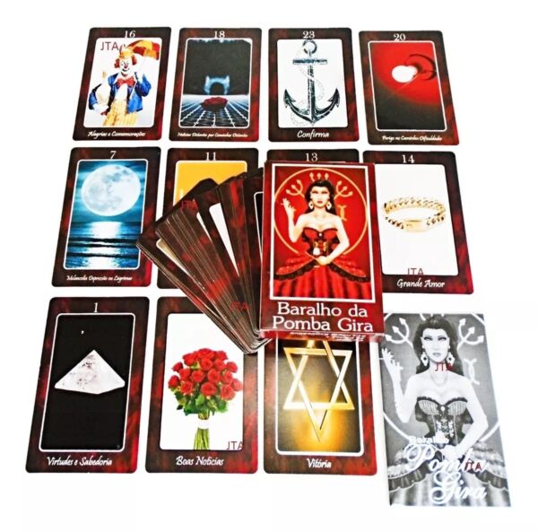 TAROT BARALHO DA POMBA GIRA 36 CARTAS COM UM LIVRETO EXPLICATIVO - Image 2